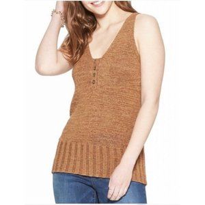 Brown Sweater Knit Tank Size M